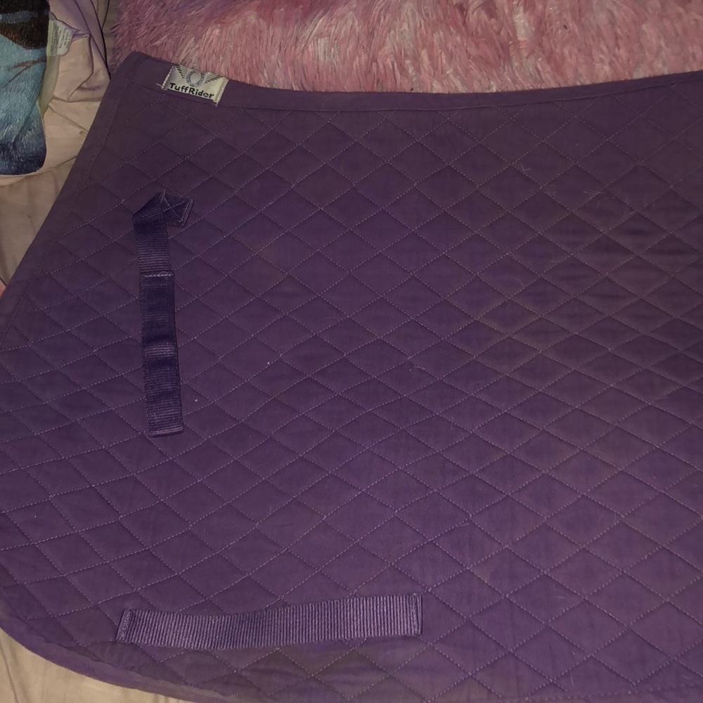 tuffrider purple saddle pad